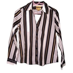 GOLD LABEL INVESTMENTS NON IRON Button Down Womens Shirt